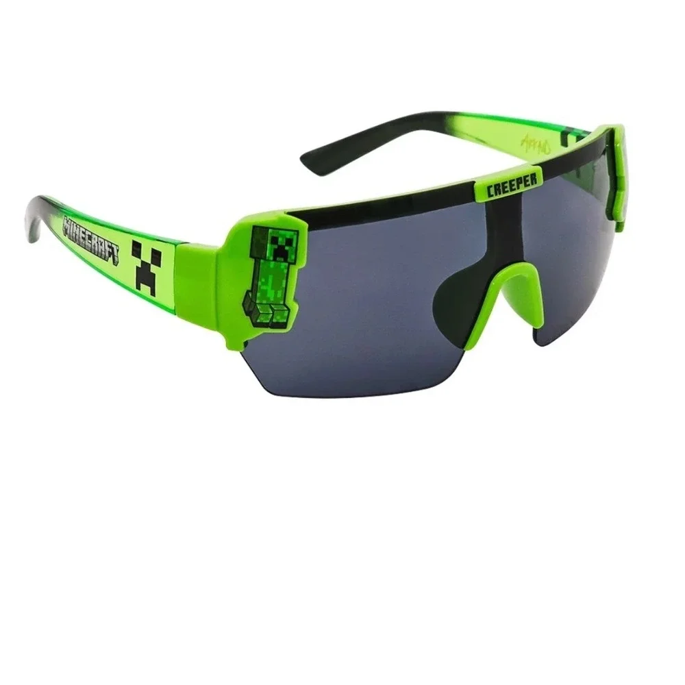 Minecraft Creeper Kids Sunglasses Arkaid by SunStaches Green Black UV Protection